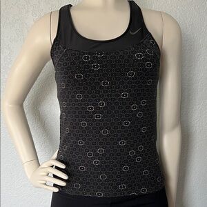 Nike Women’s Small Racerback Workout Tank Black Fitted Performance